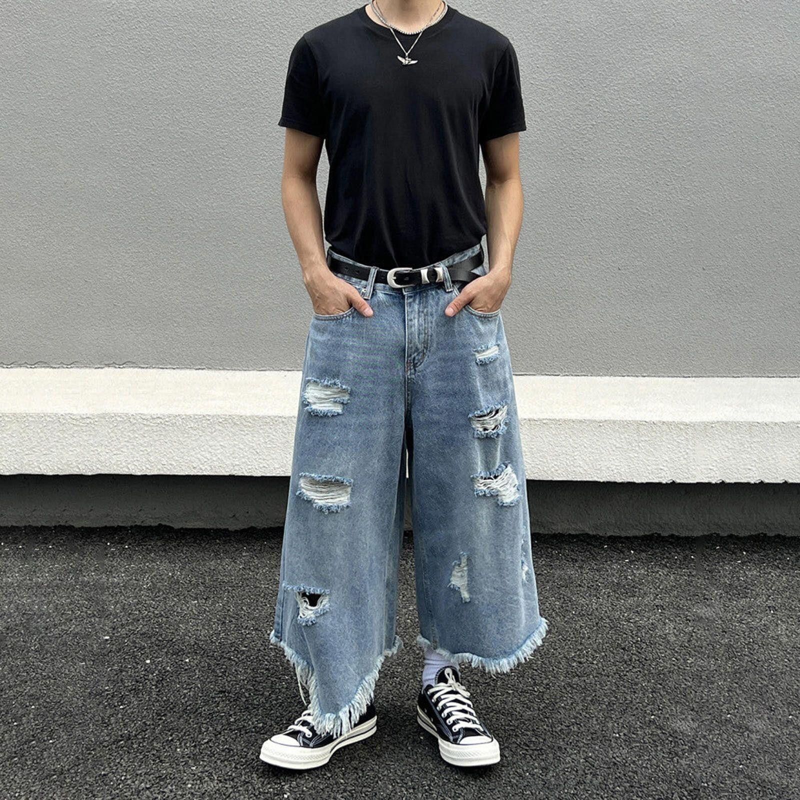 Jean Ripped Ultra Long Distressed Jorts Size US 30 / EU 46 - 2 Thumbnail