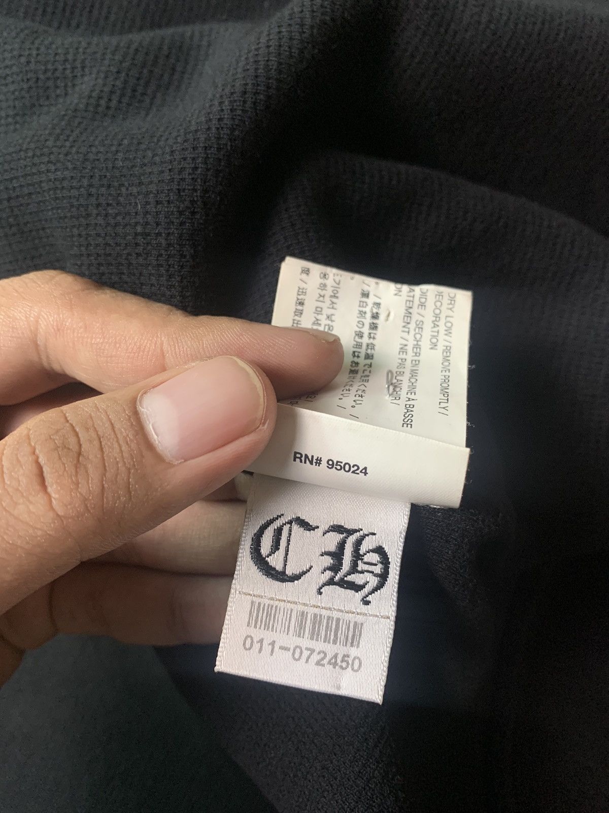 Chrome Hearts Chrome Hearts Horseshoe Logo Thermal Zip Hoodie Size US M / EU 48-50 / 2 - 11 Thumbnail