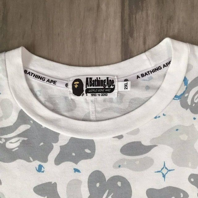 Bape 💫Glow in the dark💫 Space camo shark T-shirt a bathing ape Size US XXL / EU 58 / 5 - 5 Thumbnail