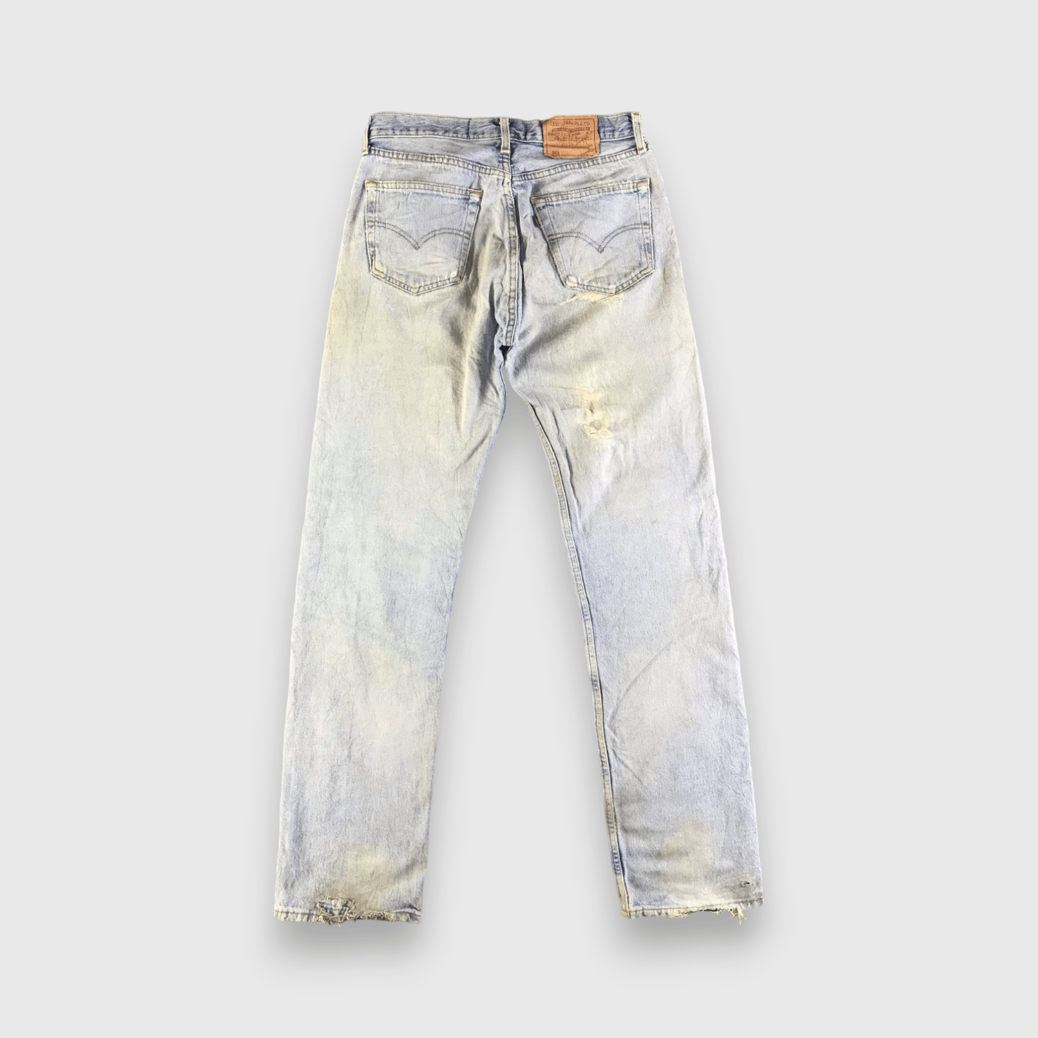 Levi's 90s Vintage Light Wash Levis 501 Jeans-J4599 Size US 31 - 2 Thumbnail