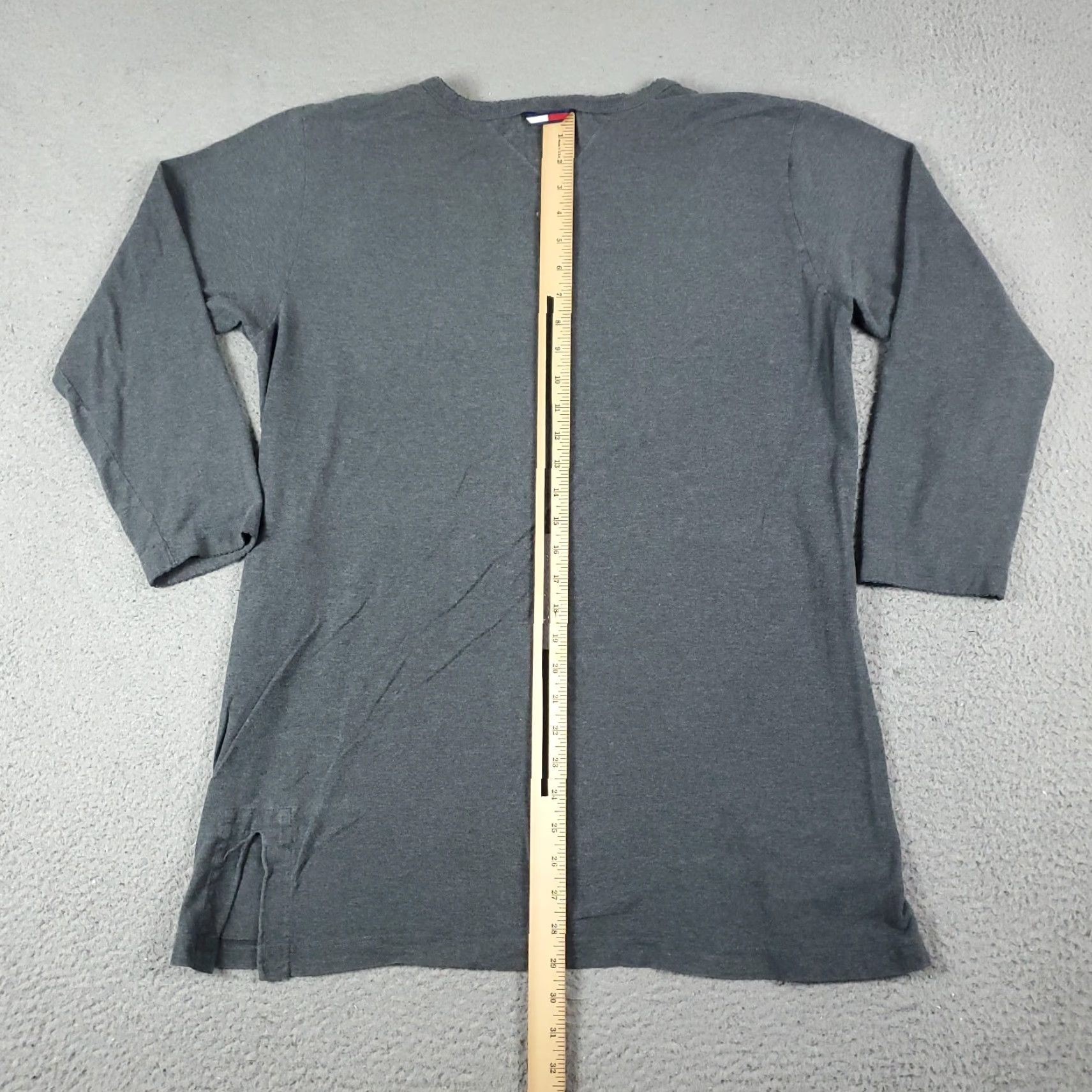 Tommy Hilfiger VINTAGE Tommy Hilfiger Shirt Dress Women Size Medium Gray Casual Modern Logo Cotton Short Sleeve Ladies Size M / US 6-8 / IT 42-44 - 5 Thumbnail