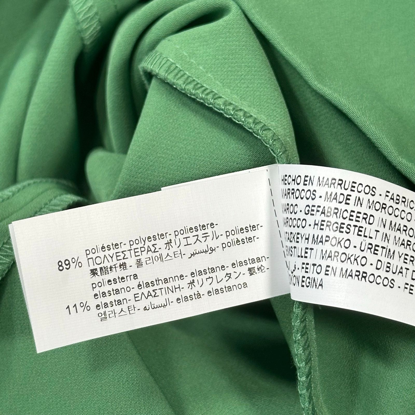 Zara Zara Crepe Mini Dress with Shoulder Pads Green Size M Size M / US 6-8 / IT 42-44 - 7 Thumbnail