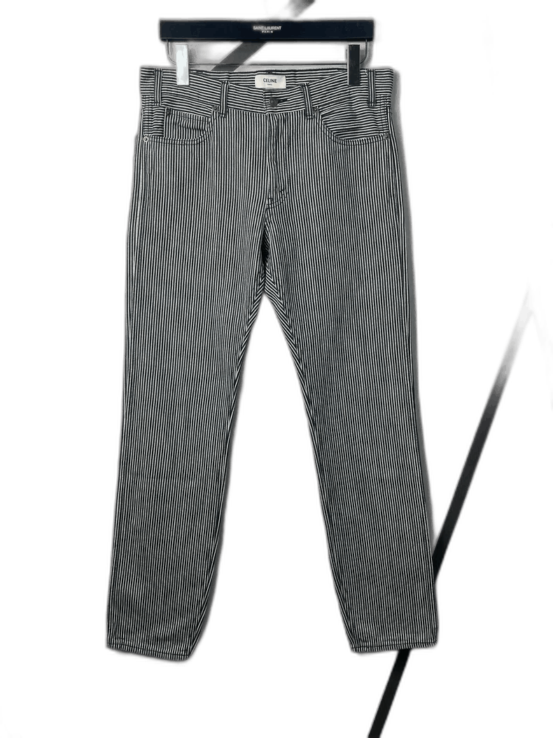 Celine Celine Striped Denim Pants Size 32 Size US 32 / EU 48 - 1 Thumbnail