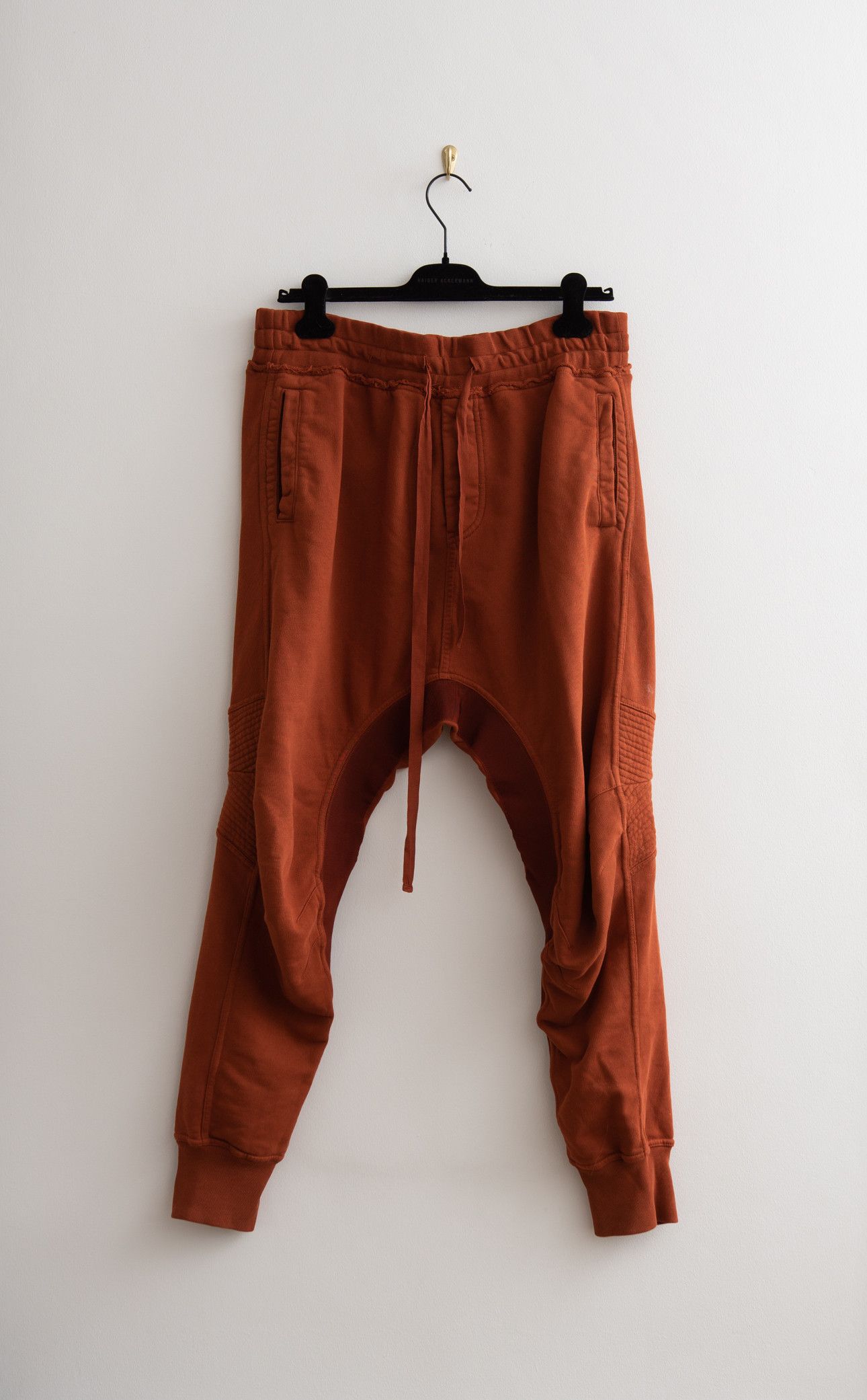 image of Haider Ackermann Orange Perth Drop-Crotch Sweatpants, Men's (Size 32)
