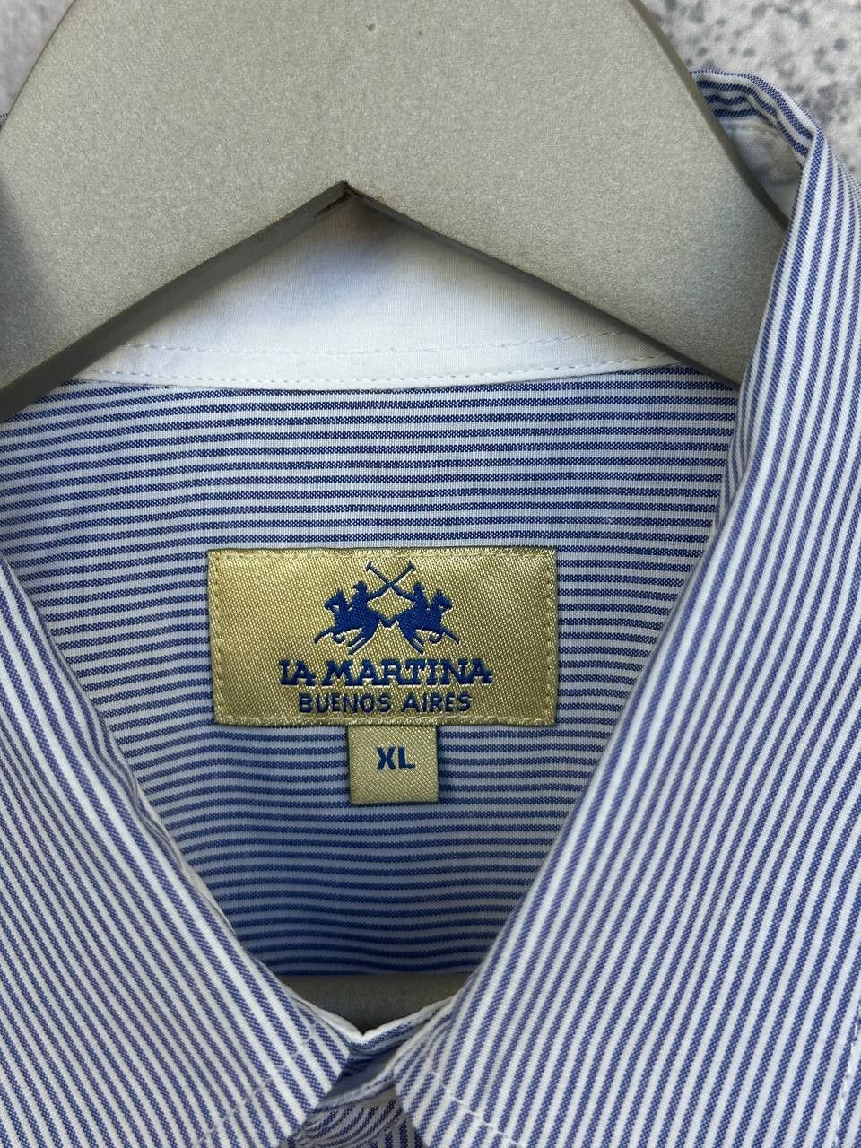 La Martina La Martina Argentina Striped Button Up Shirt LS Cotton Size US XL / EU 56 / 4 - 11 Thumbnail