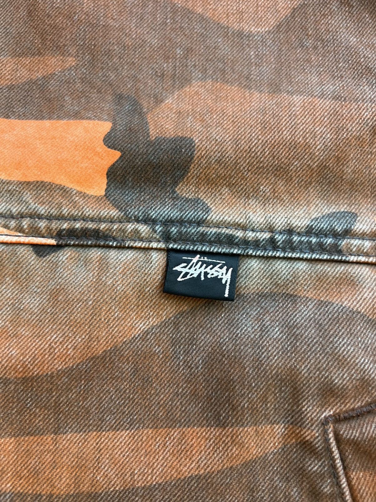 Stussy Stussy Spray Dye Work Jacket Orange Camo Size US M / EU 48-50 / 2 - 7 Thumbnail