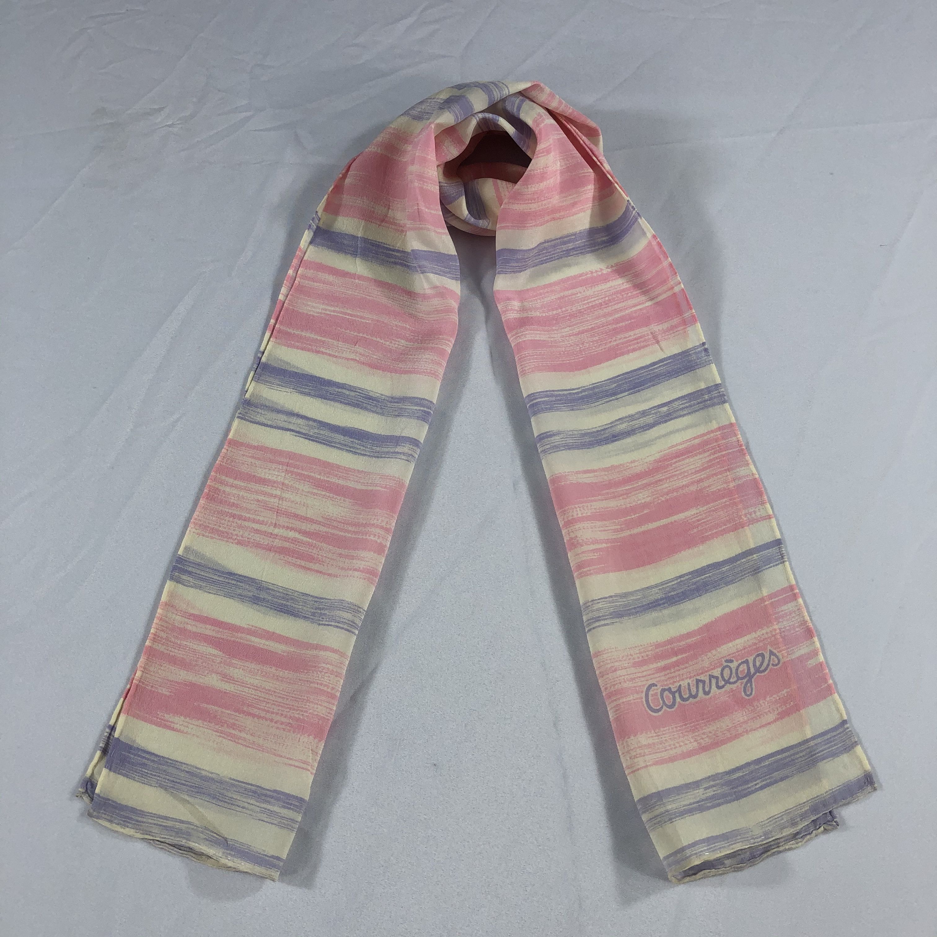 Courreges Vintage Courreges Silk Scarf Size ONE SIZE - 2 Thumbnail