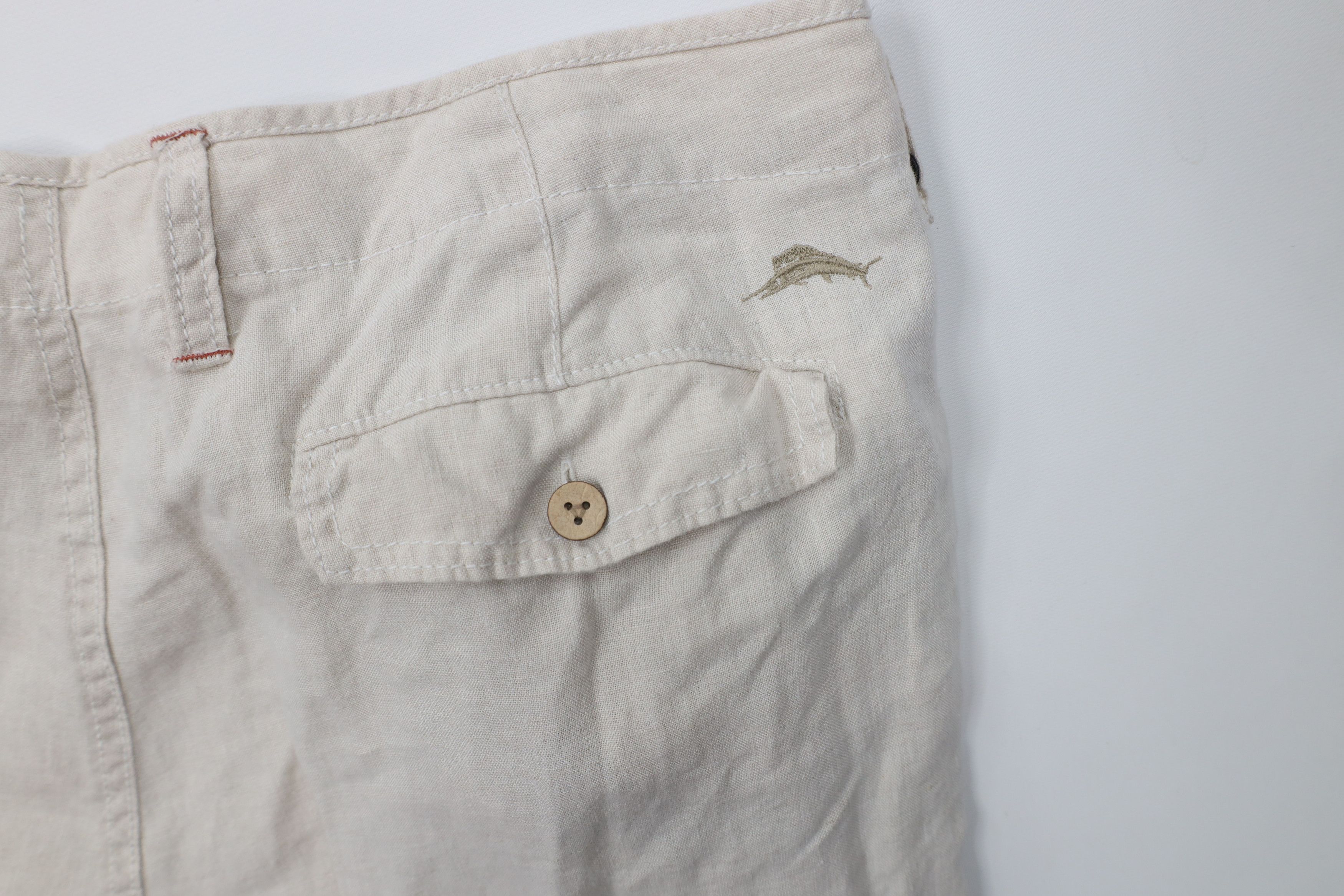 Tommy Bahama Vintage Tommy Bahama Linen Wide Leg Beach Harem Pants Beige Size US 38 / EU 54 - 14 Thumbnail