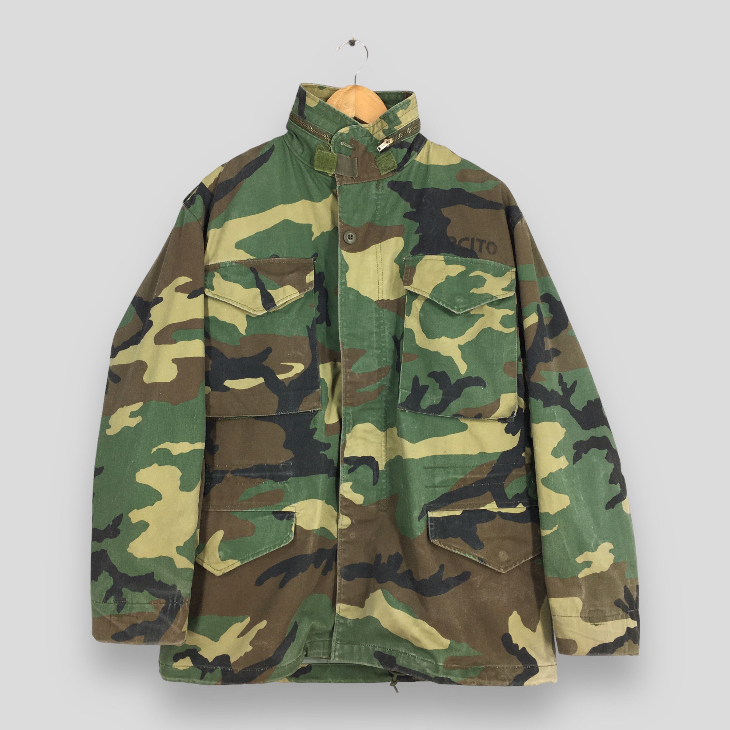 Alpha Industries Vintage Alpha Industries M-65 Field Camouflage Jacket Small Size US S / EU 44-46 / 1 - 1 Thumbnail