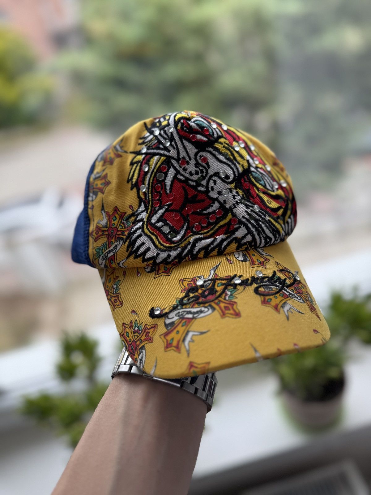 Ed Hardy Vintage Ed Hardy Cap Crystals Drip Y2K Size ONE SIZE - 1 Thumbnail