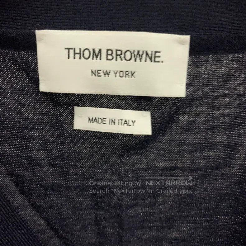 Thom Browne Thom Browne Tibetan blue knit cardigan Size US XS / EU 42 / 0 - 3 Thumbnail