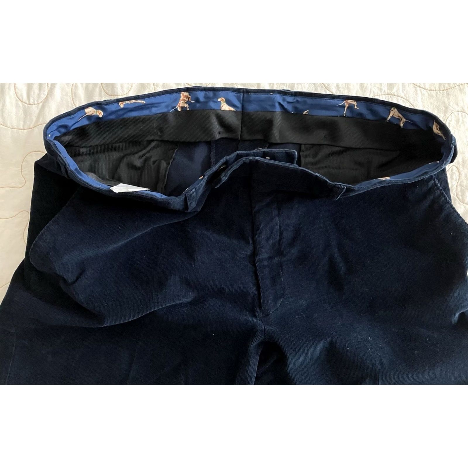Ralph Lauren Ralph Lauren Blue Corduroy Pants Men 38x30 Corduroy Flat Front Straight Leg Regular Fit Chino Classic Preppy Mens Size US 38 / EU 54 - 2 Thumbnail