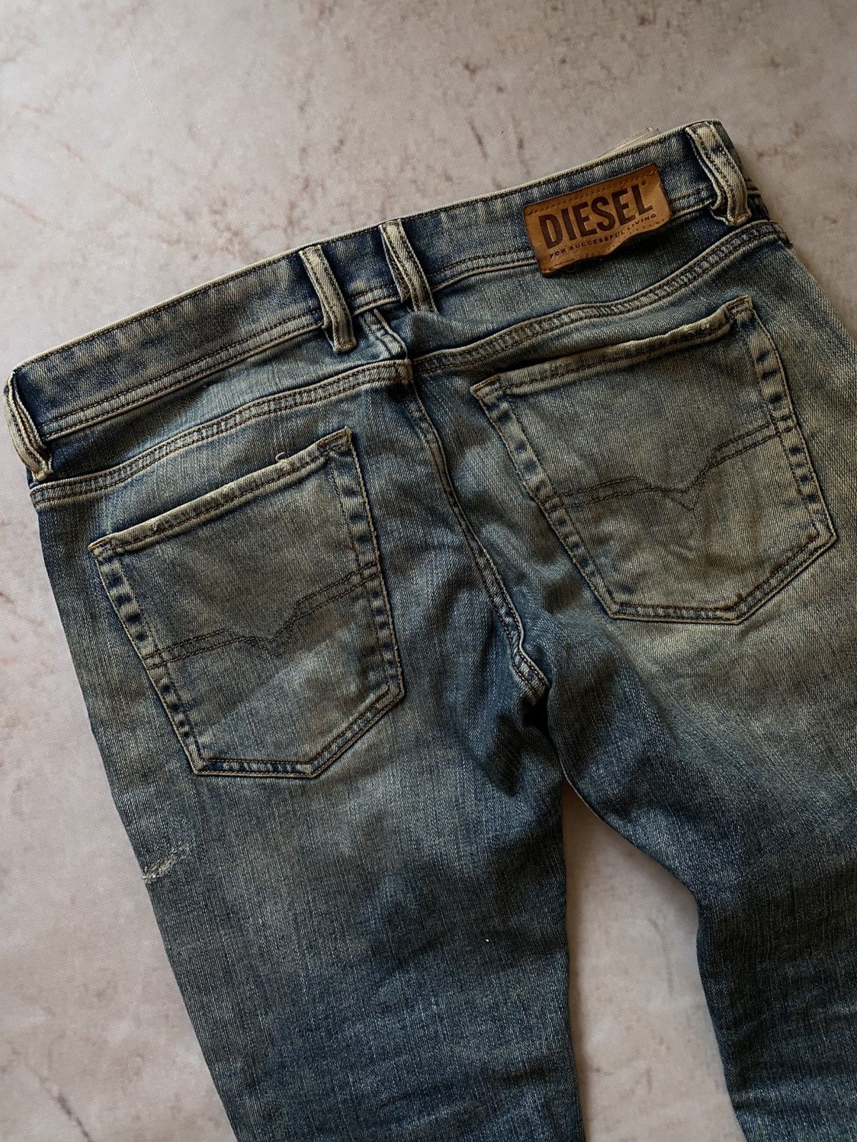 Diesel × Faded Glory Diesel Vintage Faded Denim Skinny Pants Avant Garde style Size US 31 - 6 Thumbnail