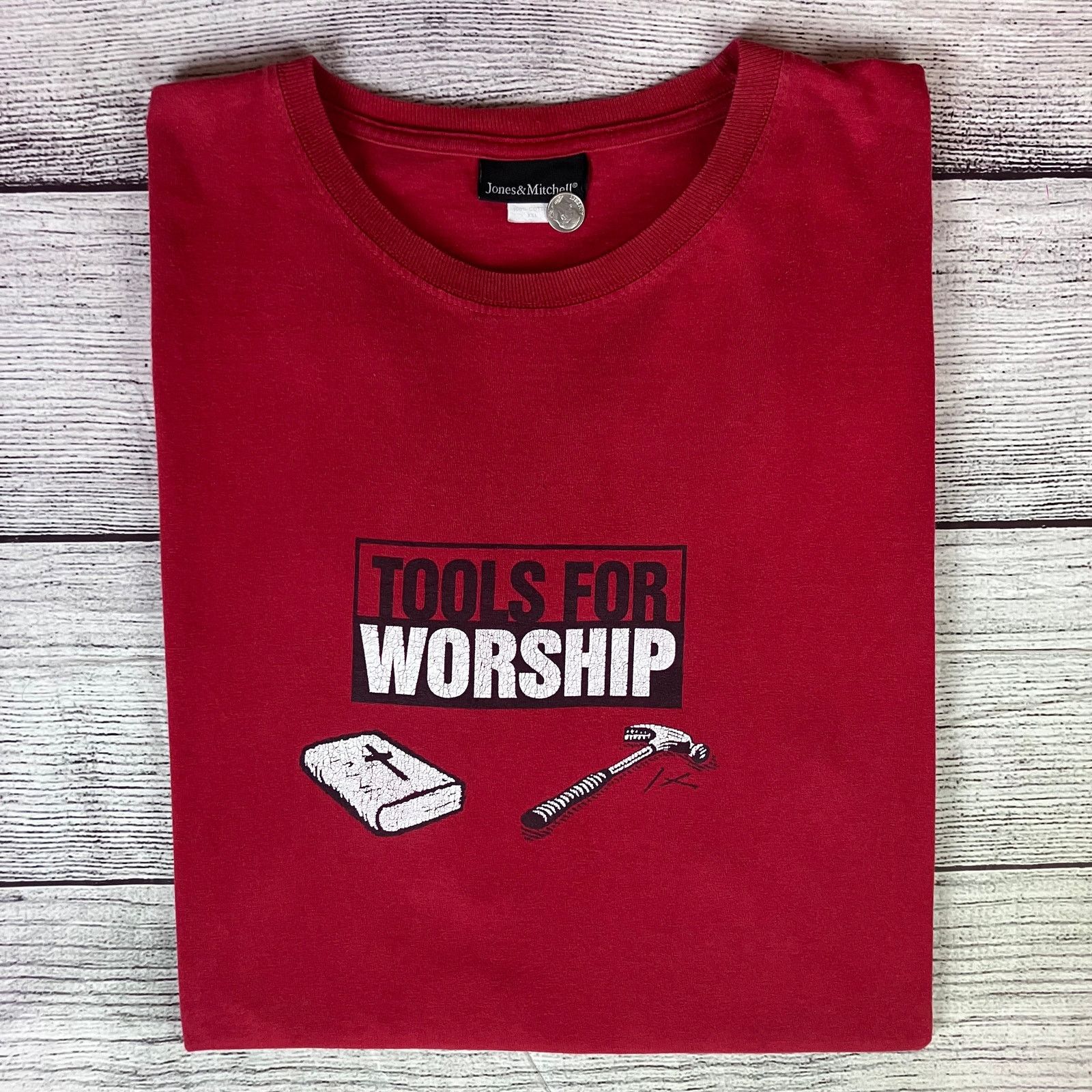 Vintage 2006 Tools for Worship Mexico Ministries Double Sided Tshirt Size US XXL / EU 58 / 5 - 1 Thumbnail