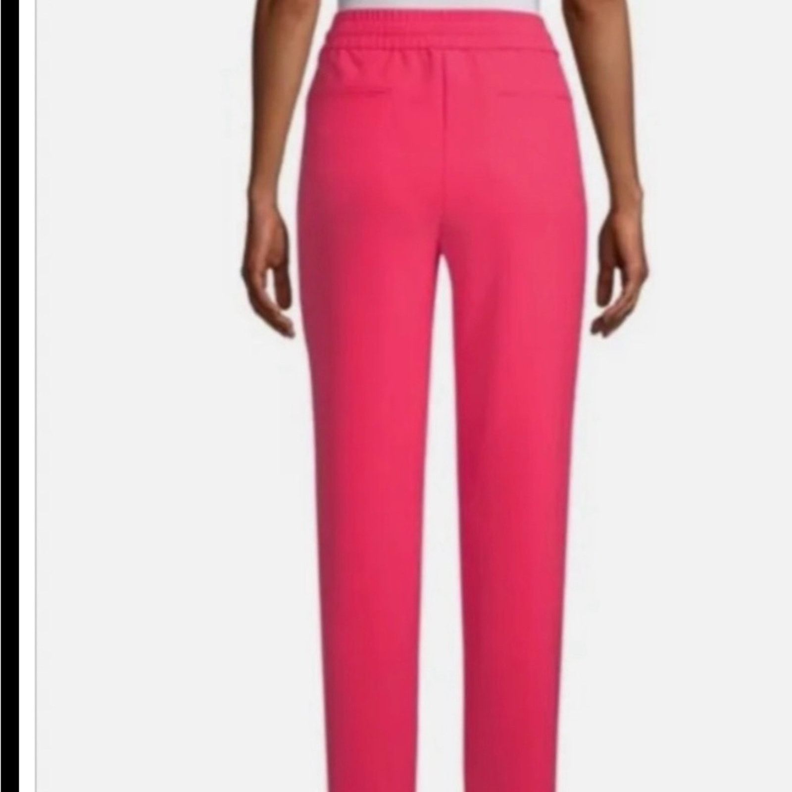 Donna Karan Donna Karan New York Drawstring Trouser Size XL Pink Size 36" / US 14 / IT 50 - 2 Thumbnail