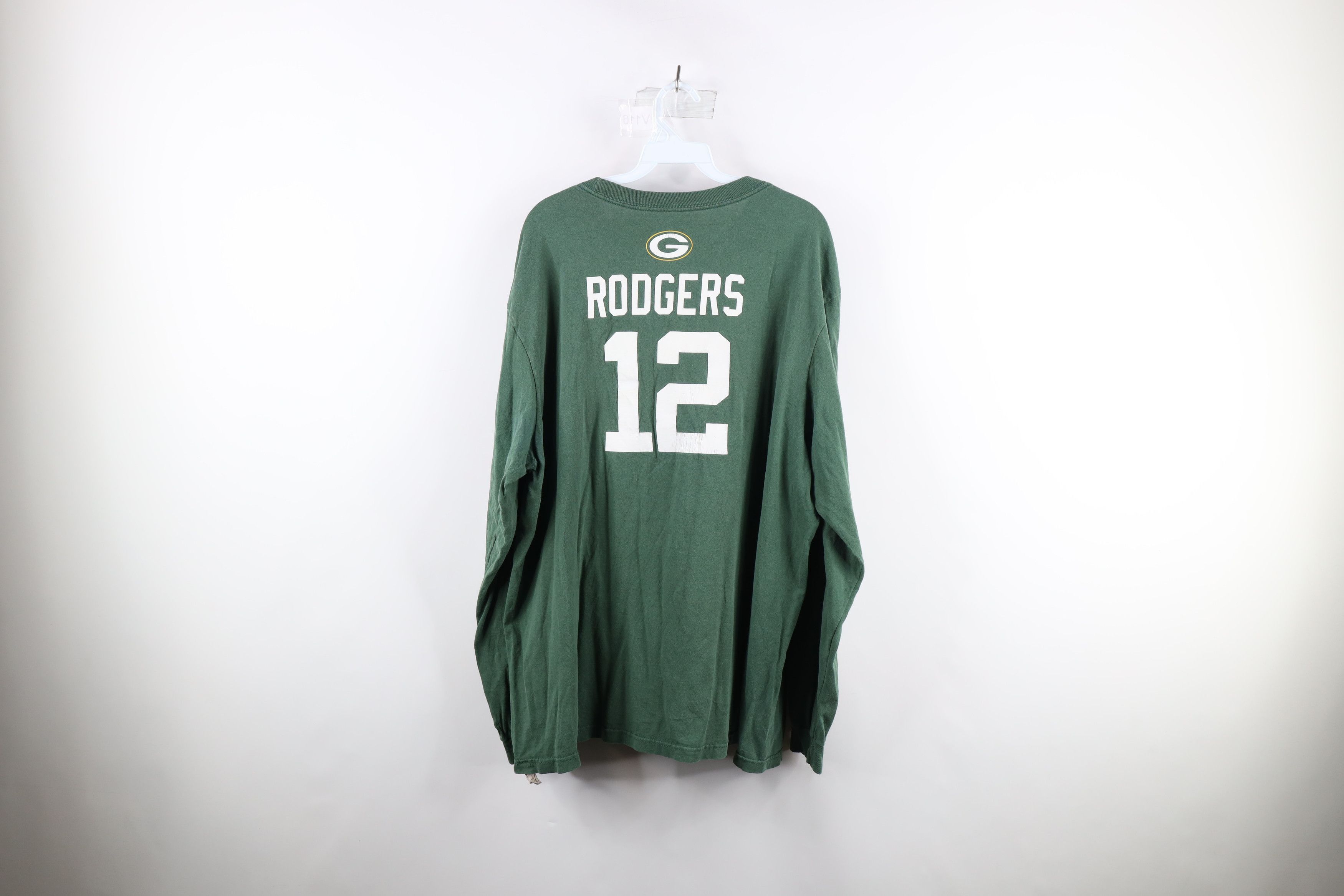 Vintage Retro Aaron Rodgers Green Bay Packers Long Sleeve T-Shirt Size US XL / EU 56 / 4 - 10 Thumbnail