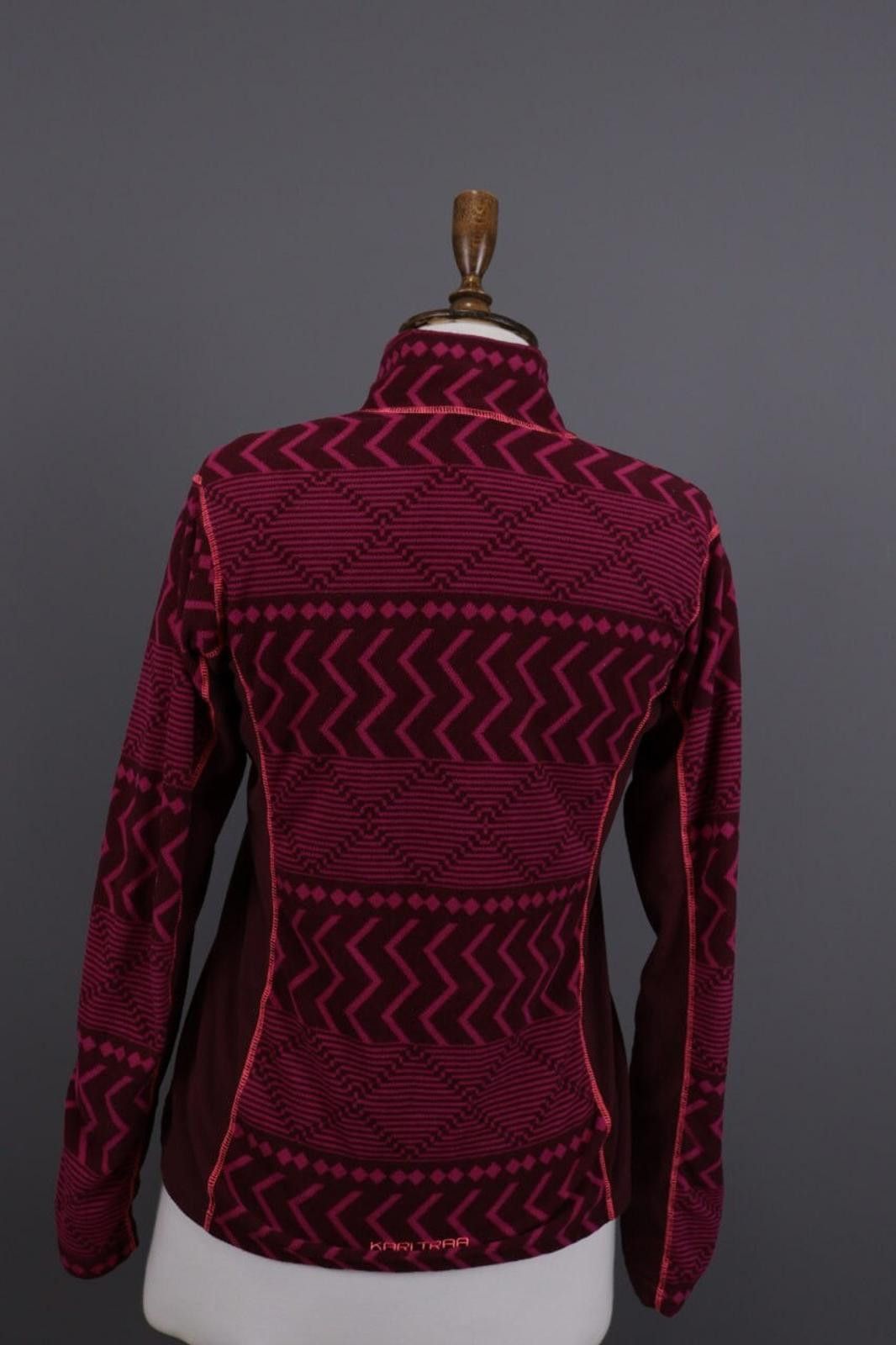 Designer Kari Traa Purple Geometric Striped Jacket Size L Size L / US 10 / IT 46 - 10 Thumbnail