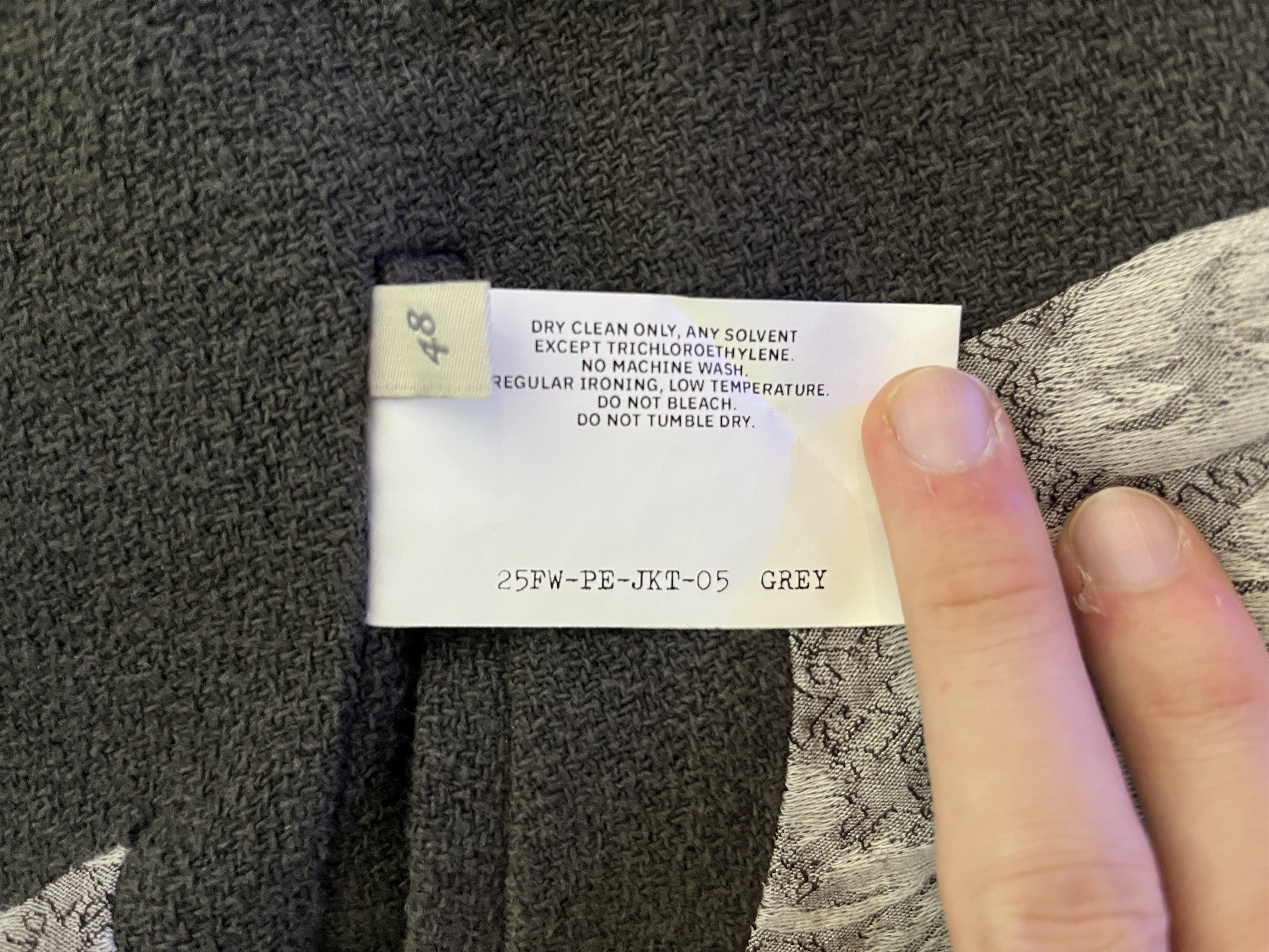 Professor.E Professor E | 25FW Grey Cyclist JKT Size US M / EU 48-50 / 2 - 8 Thumbnail