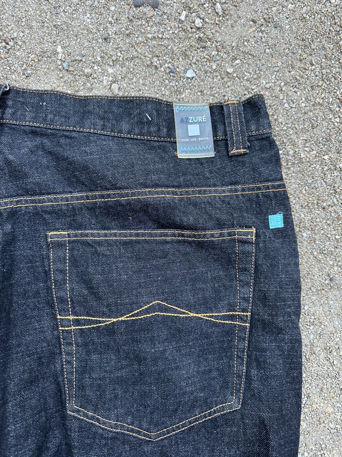Japanese Brand AZZURÉ Love Life Denim Baggy Size US 42 / EU 58 - 6 Thumbnail