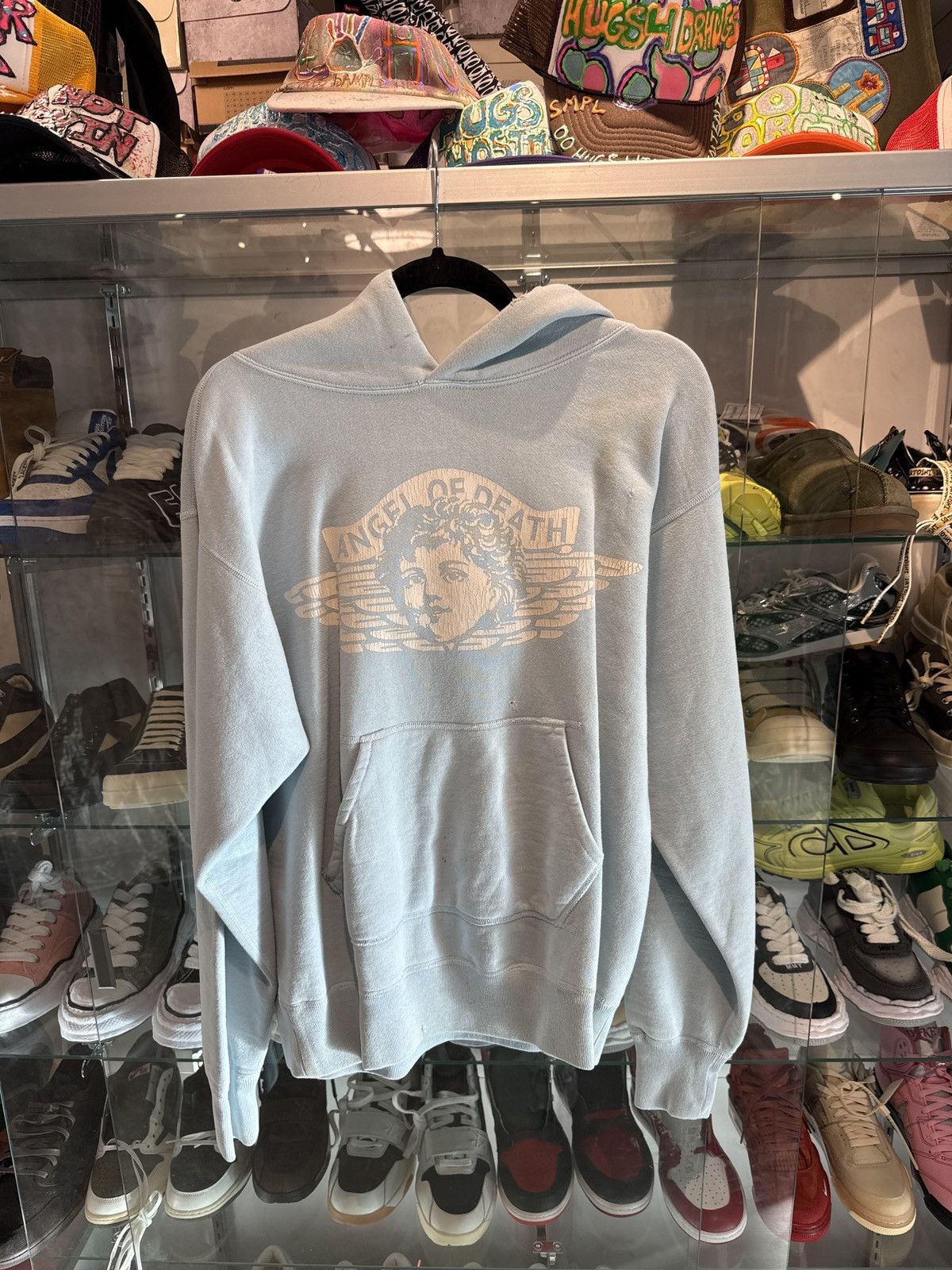 Saint Michael Saint Michael Angel of Death Hoodie Baby Blue Size US S / EU 44-46 / 1 - 1 Thumbnail