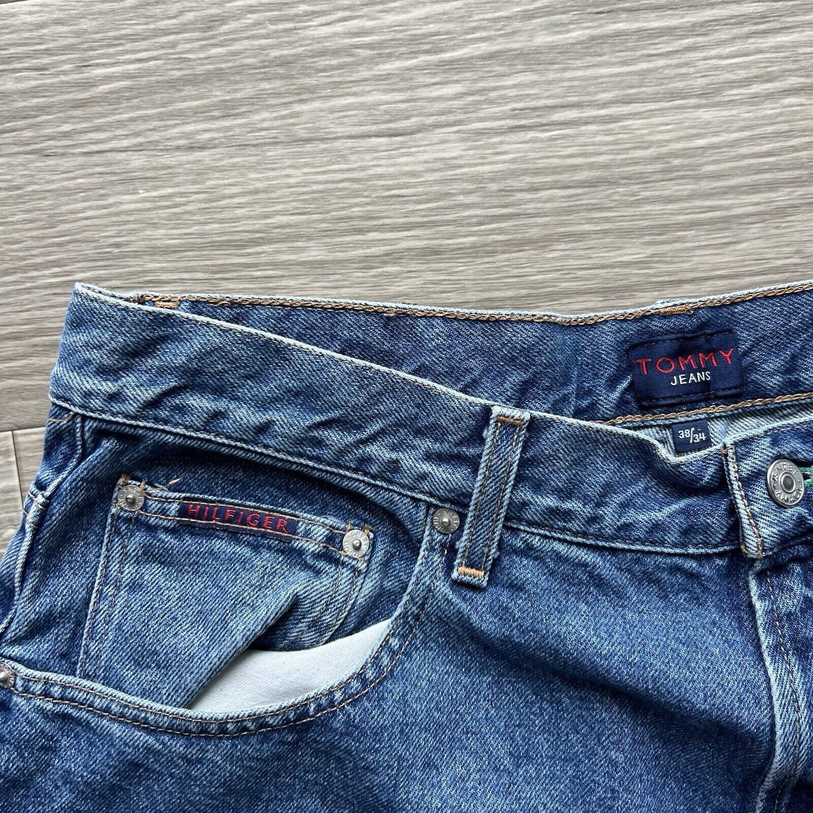 Tommy Hilfiger Vintage Y2k Tommy Hilfiger Jeans Mens 36x34 Baggy Relaxed Size US 36 / EU 52 - 8 Thumbnail