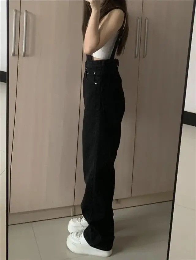 Denim Jumpsuit Women Loose Vintage