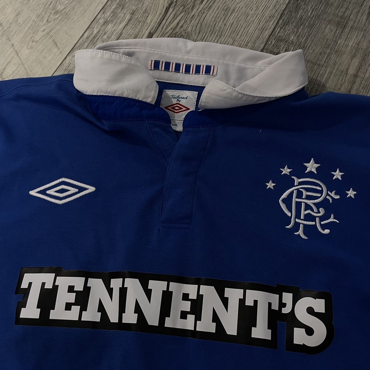 Umbro × Vintage Vintage Umbro Glasgow Rangers Home Soccer Jersey TENNENT'S Size US XXL / EU 58 / 5 - 3 Thumbnail