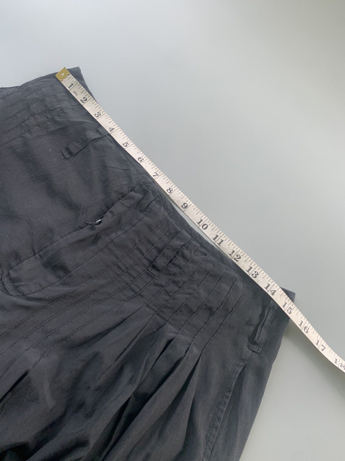 Yohji Yamamoto Y’s YOHJI YAMAMOTO SILK&COTTON CHARCOAL SKIRT Size 30" / US 8 / IT 44 - 14 Thumbnail