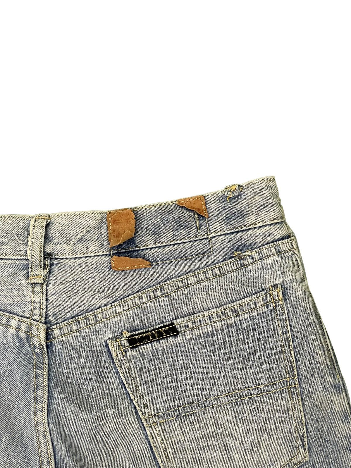 Japanese Brand Flare Jeans Blue Way Japan Faded Distress Boot Cut 7🟦6 Size US 30 / EU 46 - 19 Thumbnail