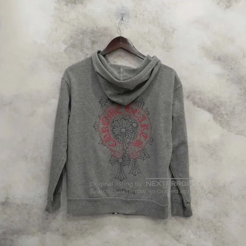 Chrome Hearts Chrome Hearts Women's Gray Long Sleeve Hoodie . Size L / US 10 / IT 46 - 2 Thumbnail