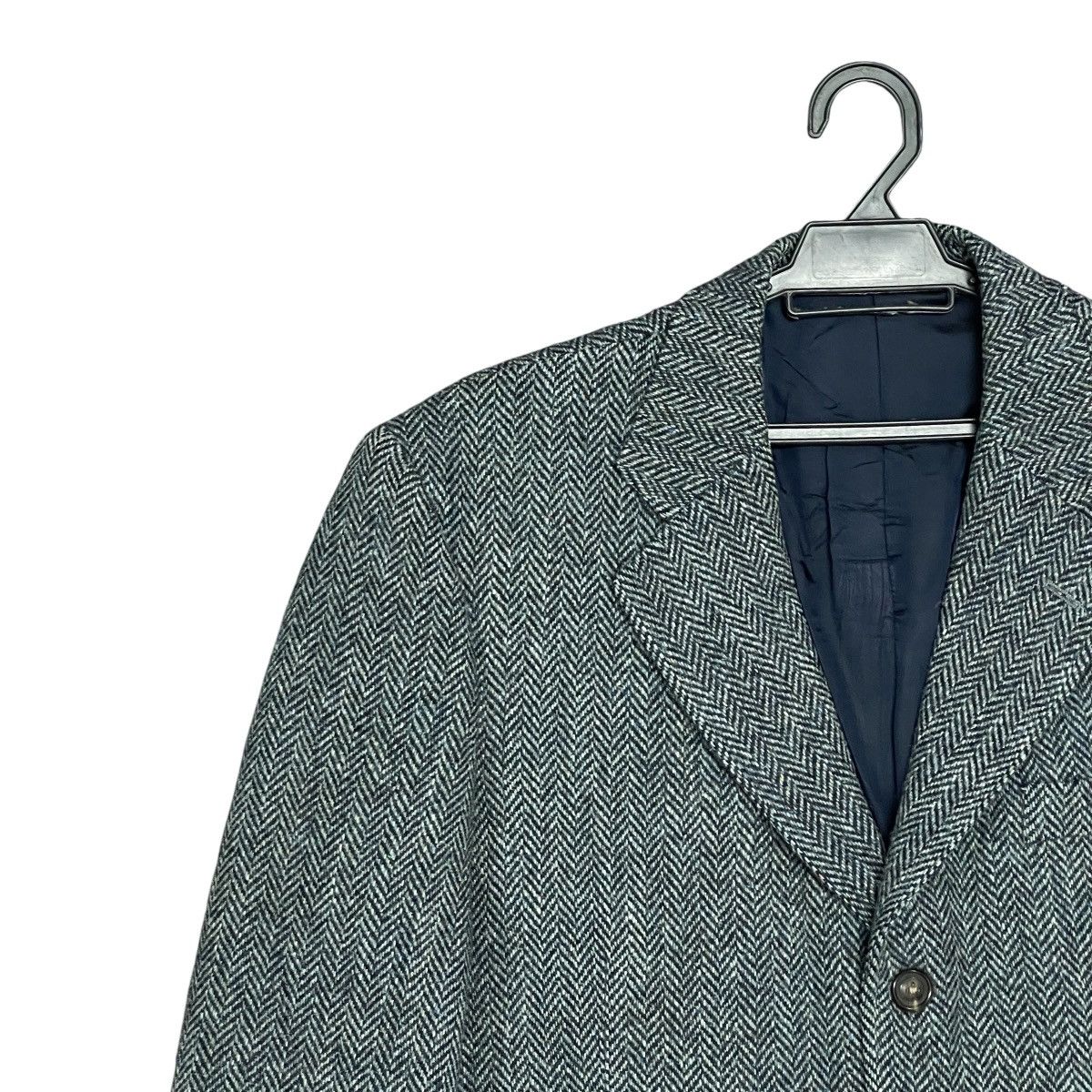 Harris Tweed Vintage Harris Tweed Vightex Custom Herringbone Wool Blazer Size 42R - 5 Thumbnail