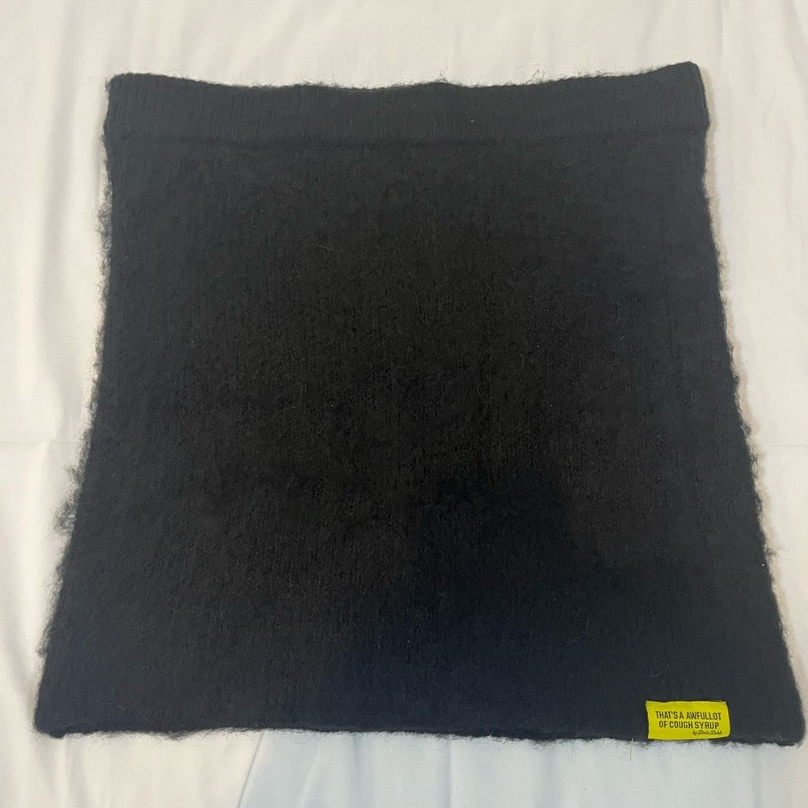 Awful Lot of Cough Syrup Awful Lot Of Cough Syrup Black Mohair Skirt Size 36" / US 14 / IT 50 - 2 Thumbnail