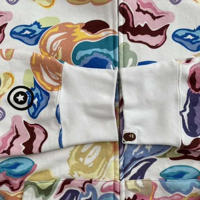 Bape BAPE Multi Art Camo shark full zip hoodie a bathing ape Size US XL / EU 56 / 4 - 7 Thumbnail