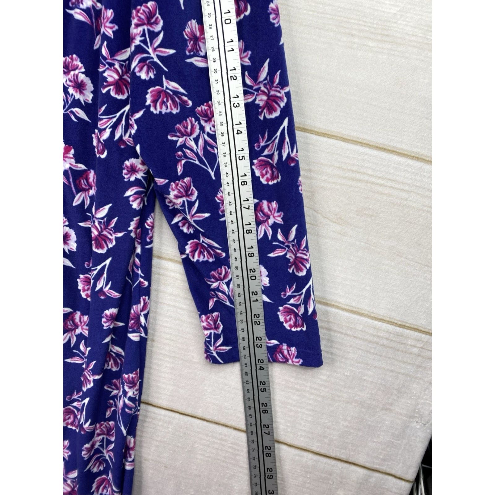Croft & Barrow Croft & Barrow Floral Nightgown Sz L Long Sleeve Sleepwear Comfy Blue Pullover Size L / US 10 / IT 46 - 8 Thumbnail