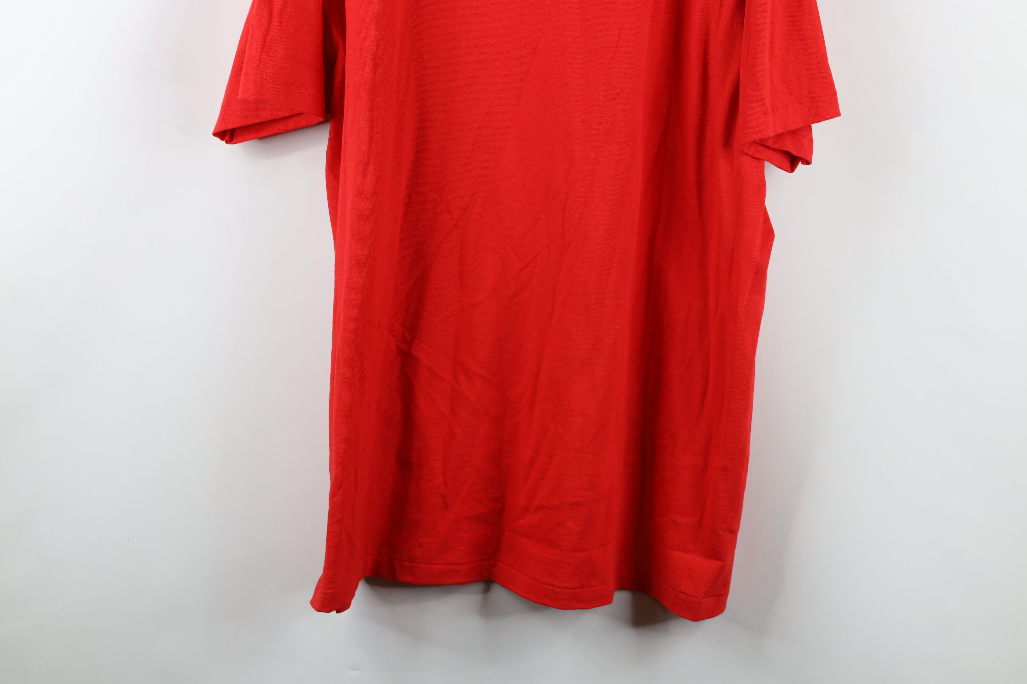 Vintage Vintage 90s Streetwear Dog Day Afternoon T-Shirt Red USA Size US XL / EU 56 / 4 - 12 Thumbnail