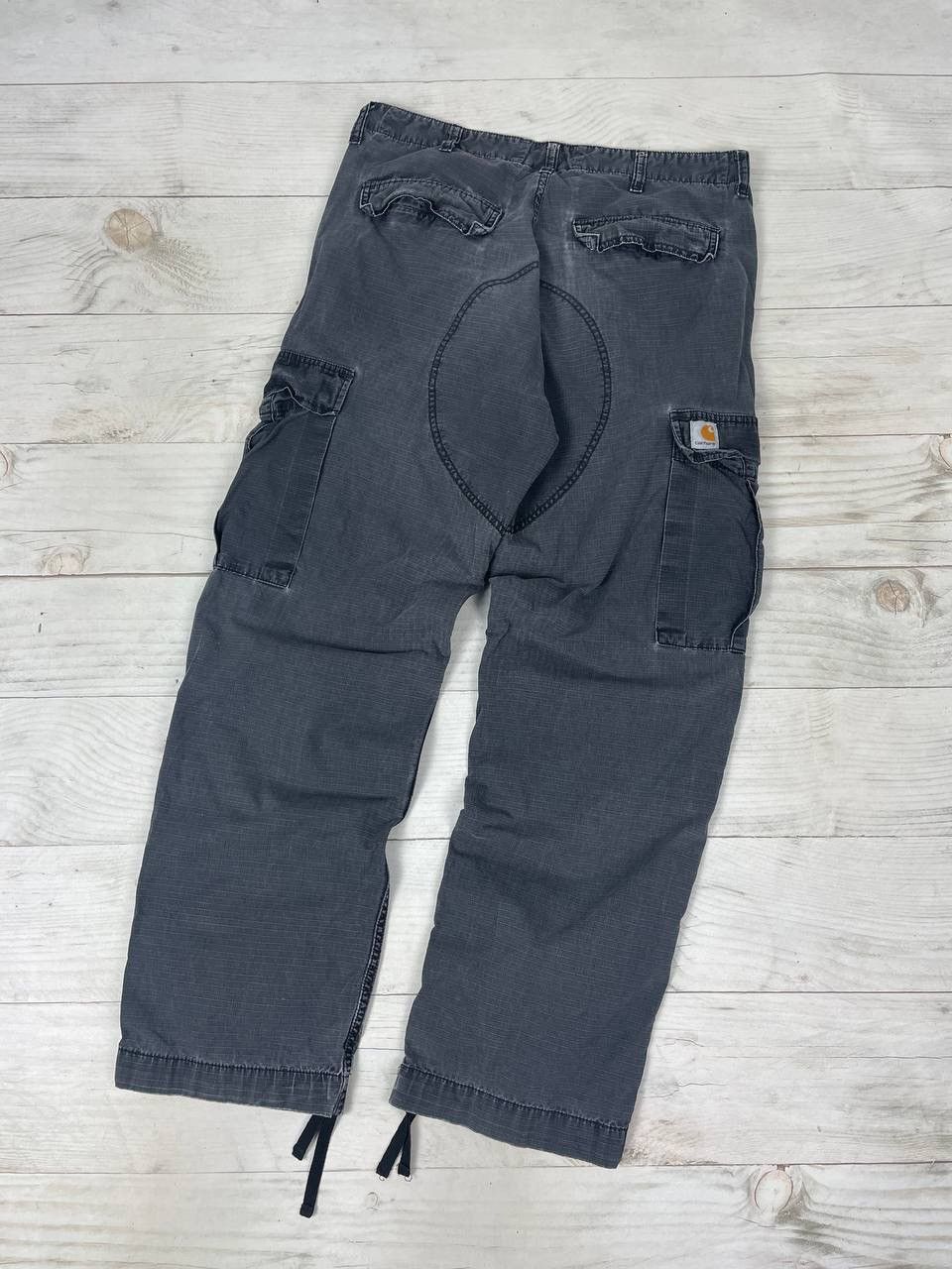 Carhartt Vintage Carhartt Wip Cargo Pants Work Distrissed Faded Size US 33 - 1 Thumbnail