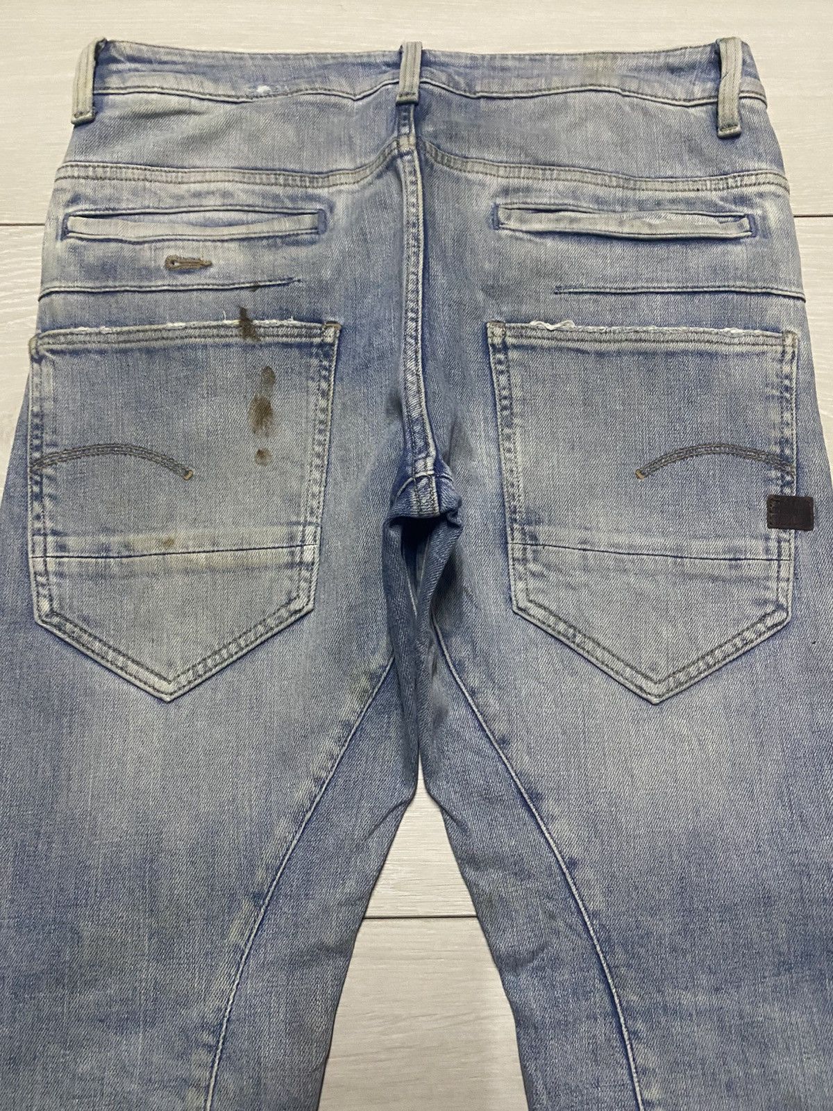 G-Star Vintage G star Raw Curve Leg Grunge Slim Fit Jeans Size US 32 / EU 48 - 4 Thumbnail