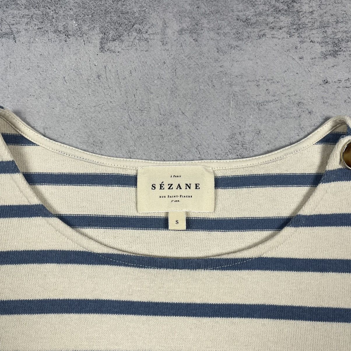 Sezane Ladies Sezane Colette Mariniere stripped long sleeve top Size S / US 4 / IT 40 - 9 Thumbnail