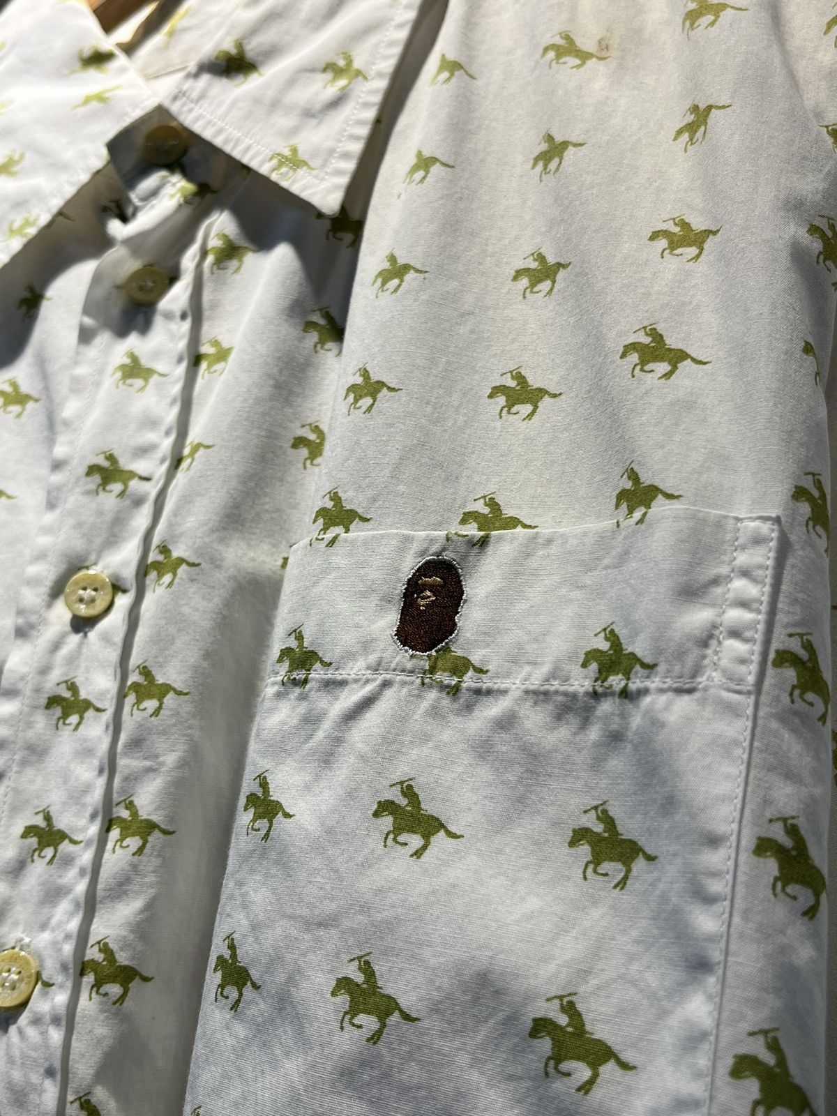 Bape A BATHING APE BUTTON UP SHIRT Size US L / EU 52-54 / 3 - 4 Thumbnail
