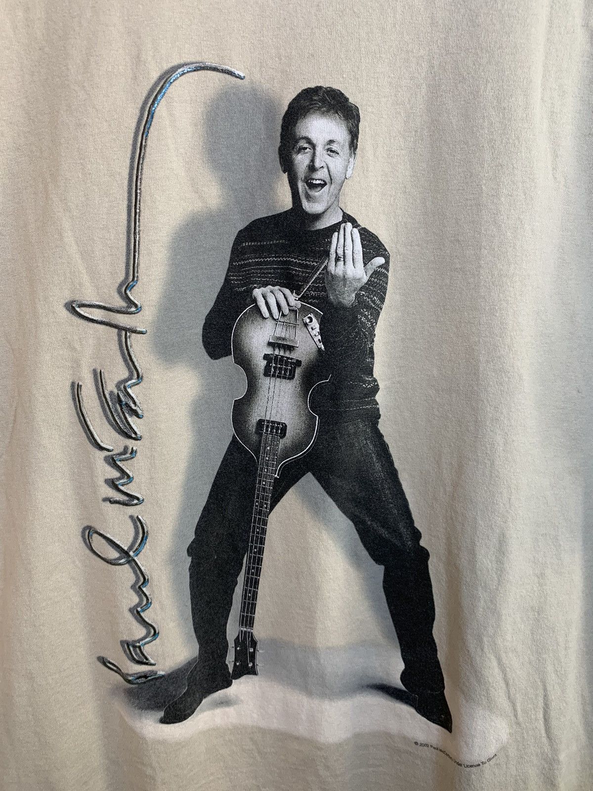 Band Tees × Giant × Vintage *RARE* Vintage 2002 Paul McCartney Beatles Tour Giant Shirt Size US XL / EU 56 / 4 - 3 Thumbnail