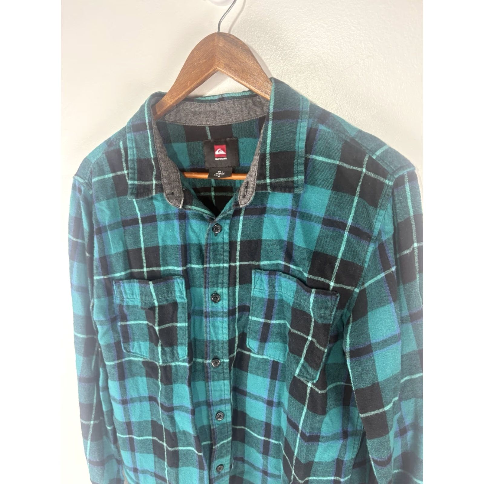 Quiksilver Quicksilver Mens Flannel Shirt Cotton Plaid Button-Up Casual Travel Winter Size M Multicolor Size US M / EU 48-50 / 2 - 2 Thumbnail