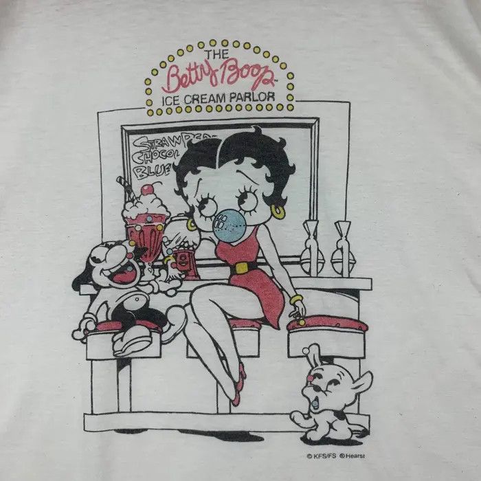 Vintage BETTY BOOP HERST Ice Cream Parlor Collection Tee Shirt Size S / US 4 / IT 40 - 4 Thumbnail
