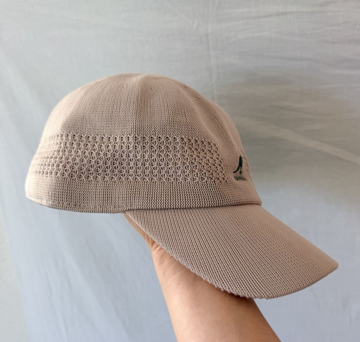 Kangol Kangol Tropic Ventair Spacecap Beige Knit Baseball Cap XXL Size ONE SIZE - 5 Thumbnail