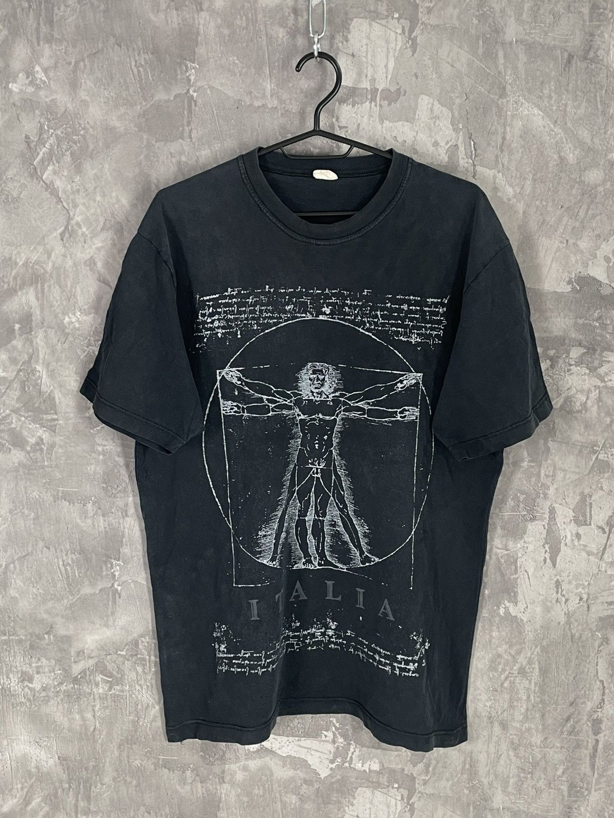 Vintage Leonardo da Vinci Vintage T-Shirt Single Stitch Rare Art Size US XL / EU 56 / 4 - 1 Thumbnail