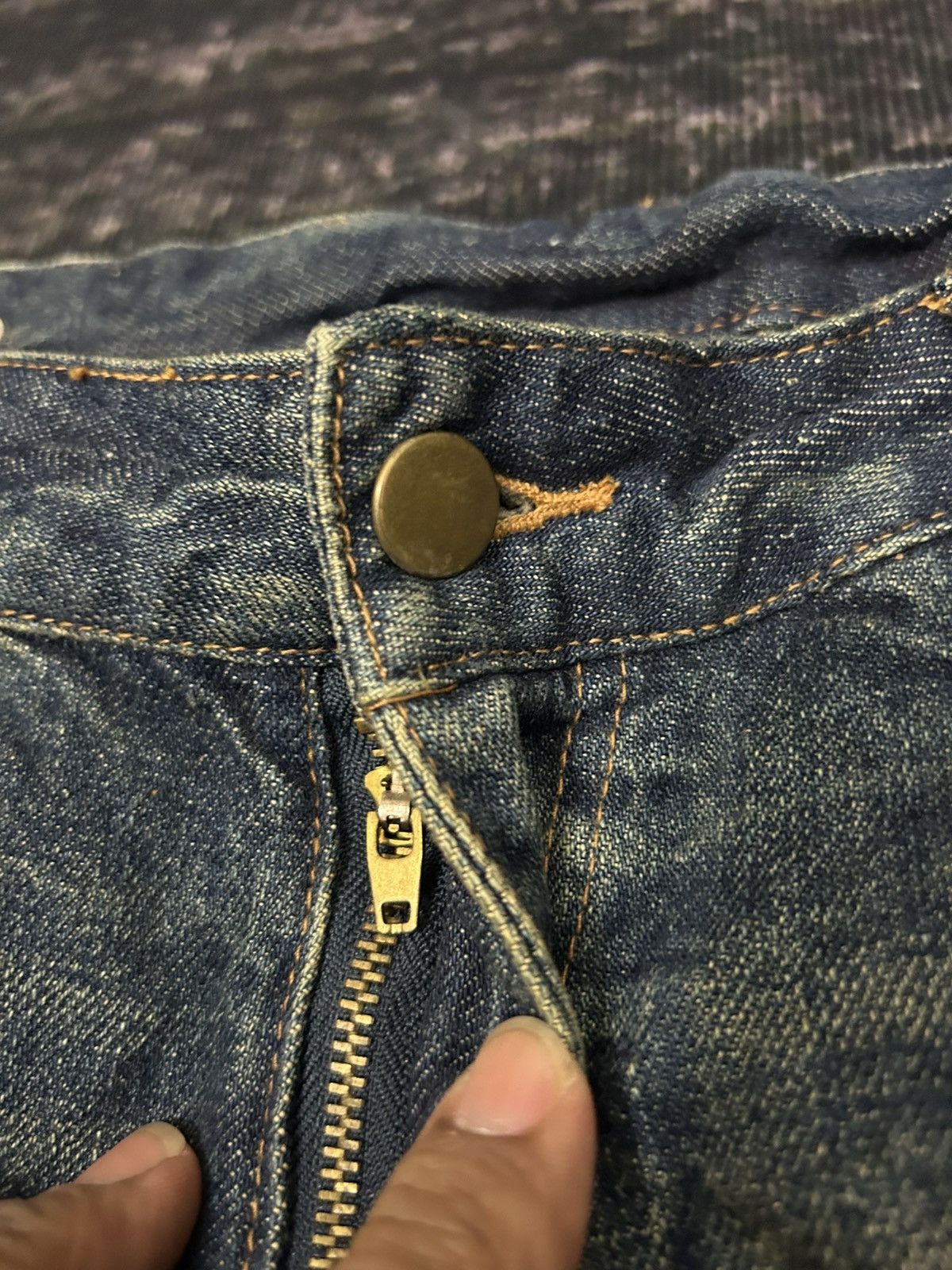 If Six Was Nine Japanese Brand Fur Pocket Back Ripped Jeans Size US 32 / EU 48 - 15 Thumbnail