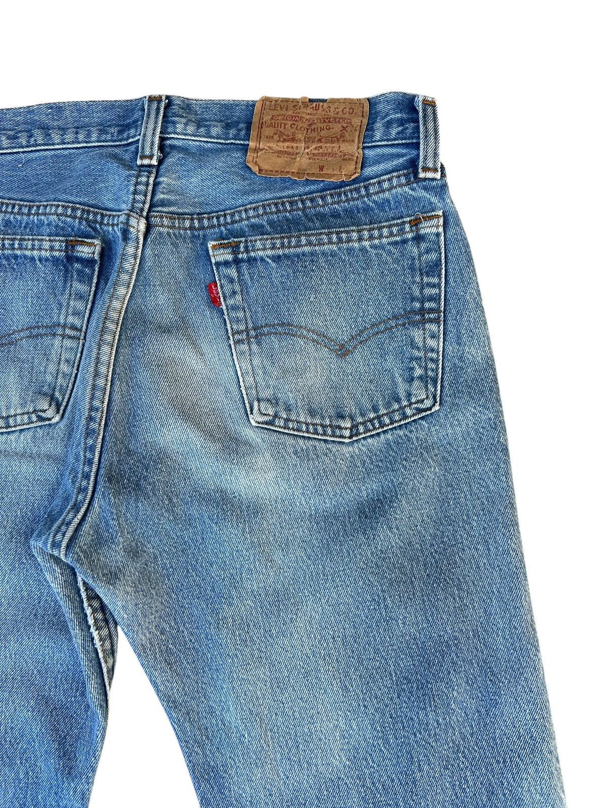 Levi's Vintage 80s Levi’s 501 Ripped Distressed Denim Jeans Size US 30 / EU 46 - 19 Thumbnail