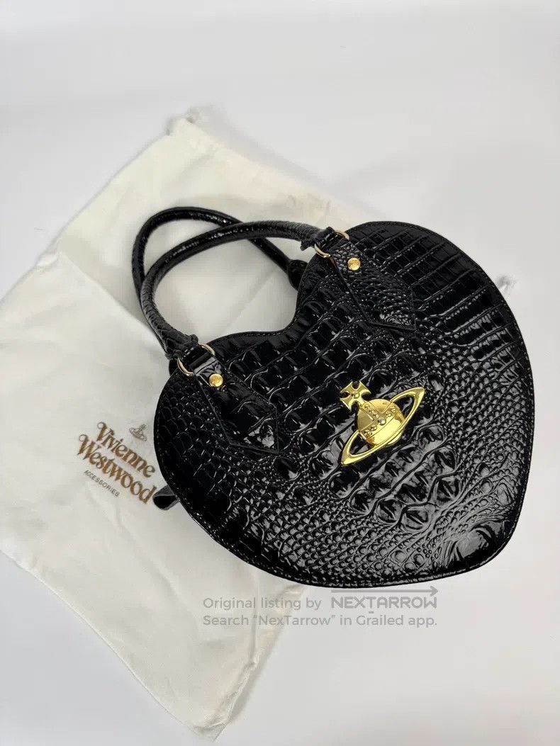 Vivienne Westwood Vivienne Westwood size os Black Patent Leather Crocodile / Size ONE SIZE - 2 Thumbnail