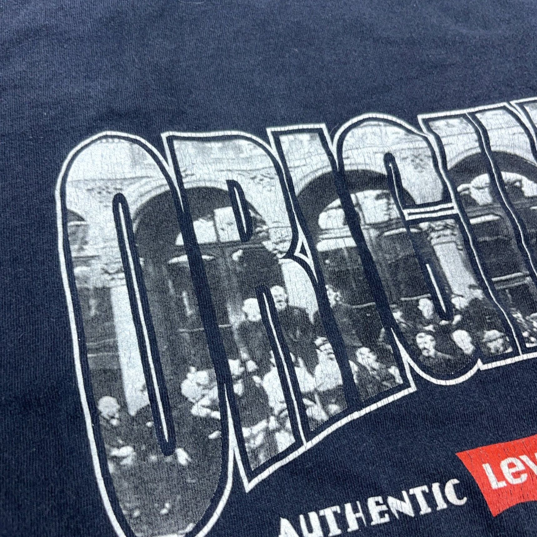 Levi's VINTAGE Levi's Shirt Men XL Black Tee Made In USA 90s Faded Original Adult Tee logo 90s USA Mens Size US XL / EU 56 / 4 - 3 Thumbnail