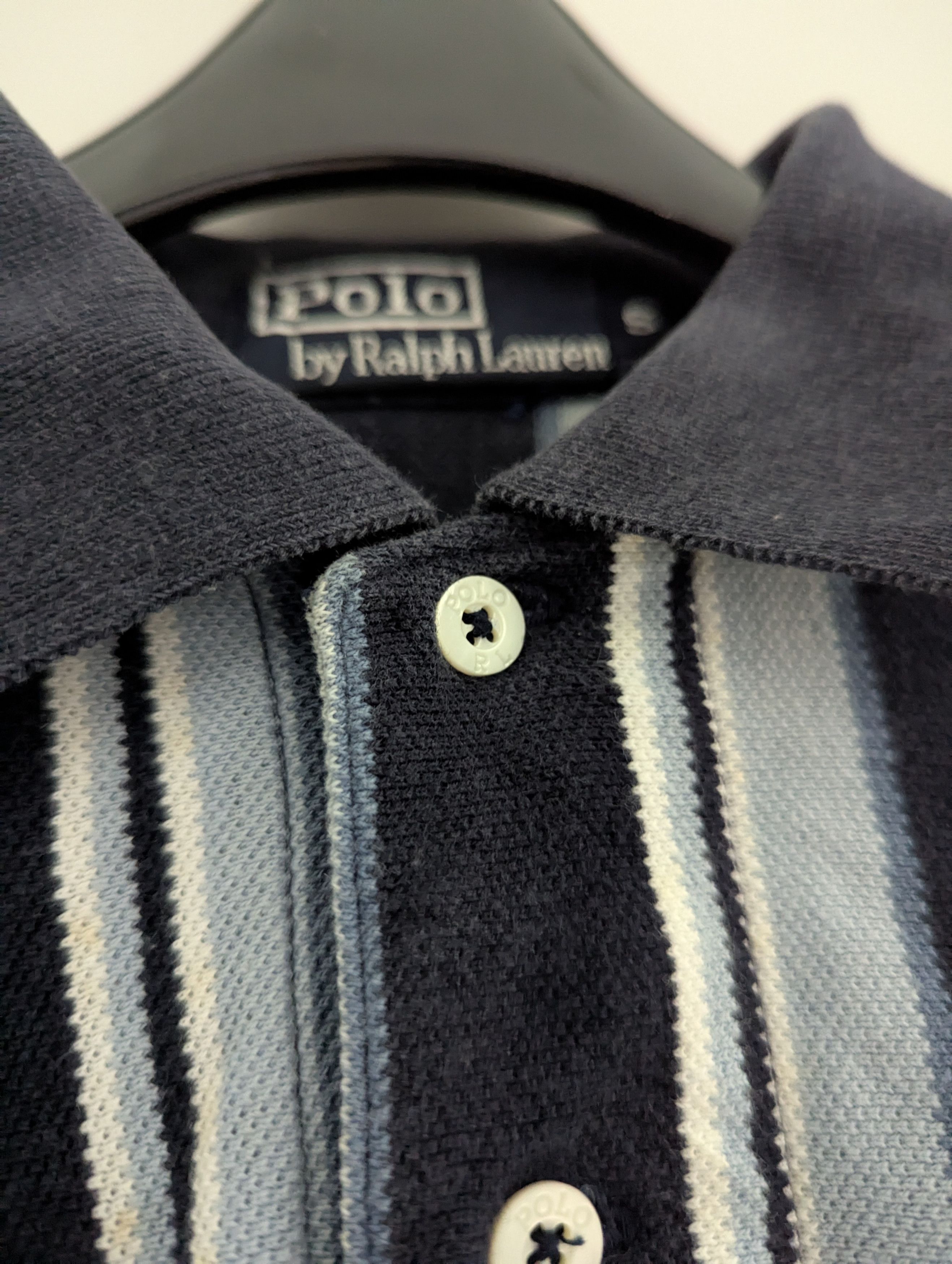 Polo Ralph Lauren × Ralph Lauren Vintage long sleeve polo shirt golf stripe shirt Size US S / EU 44-46 / 1 - 8 Thumbnail