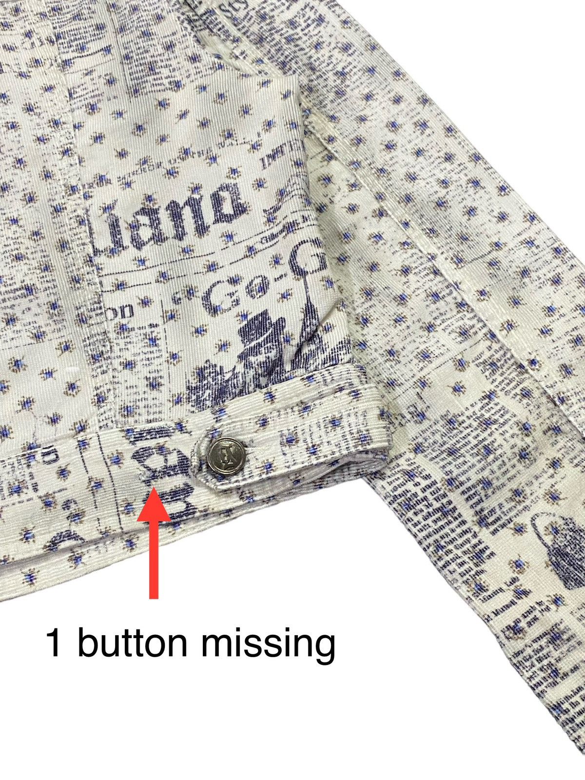 John Galliano Galliano Gazette Newspaper Corduroy Jacket Size M / US 6-8 / IT 42-44 - 18 Thumbnail